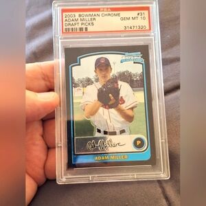 2003 Bowman Chrome Adam Miller Baseball Card